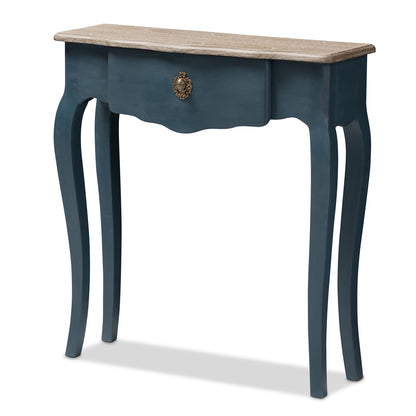 Baxton Studio - Mazarine Console Table in Blue - CES11-Blue Spruce-ST view 1