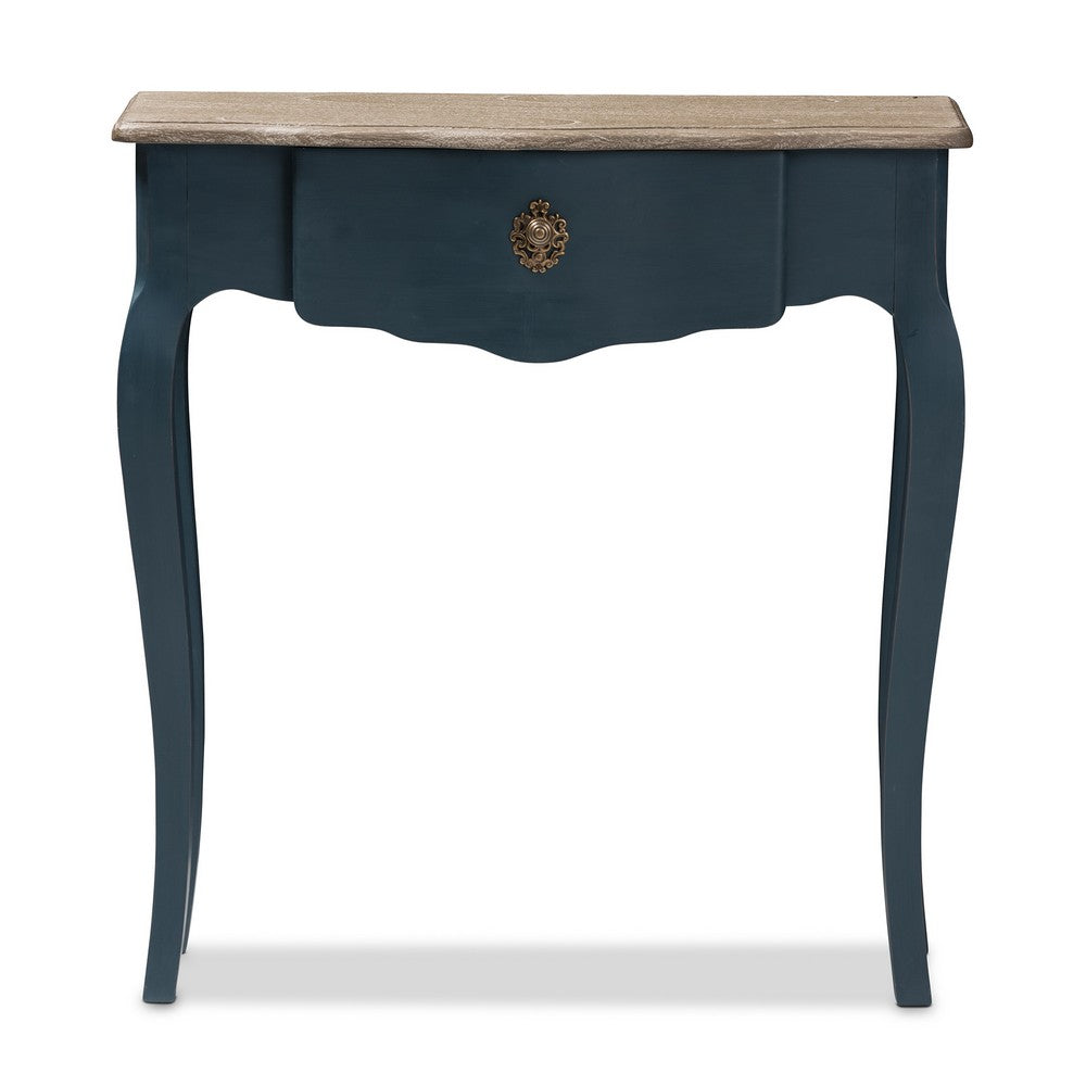 Baxton Studio - Mazarine Console Table in Blue - CES11-Blue Spruce-ST view 3