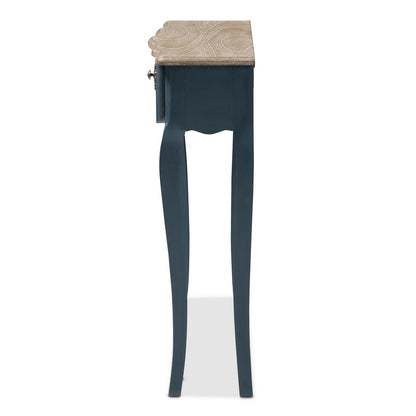 Baxton Studio - Mazarine Console Table in Blue - CES11-Blue Spruce-ST view 4
