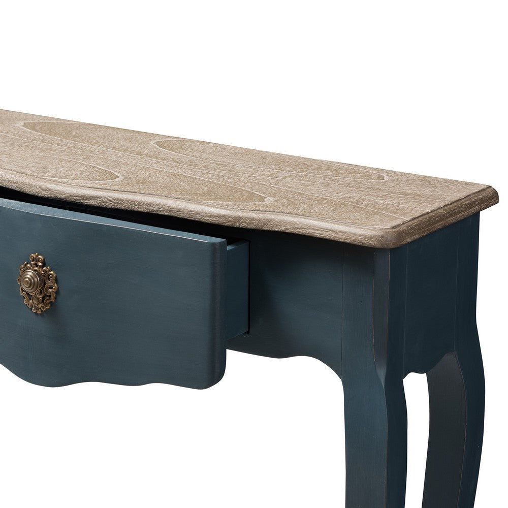 Baxton Studio - Mazarine Console Table in Blue - CES11-Blue Spruce-ST view 7