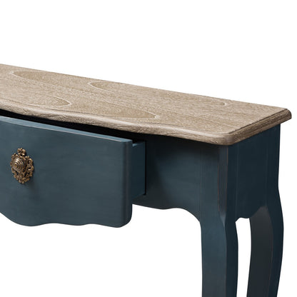 Baxton Studio - Mazarine Console Table in Blue - CES11-Blue Spruce-ST view 7