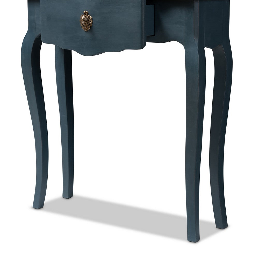 Baxton Studio - Mazarine Console Table in Blue - CES11-Blue Spruce-ST view 8