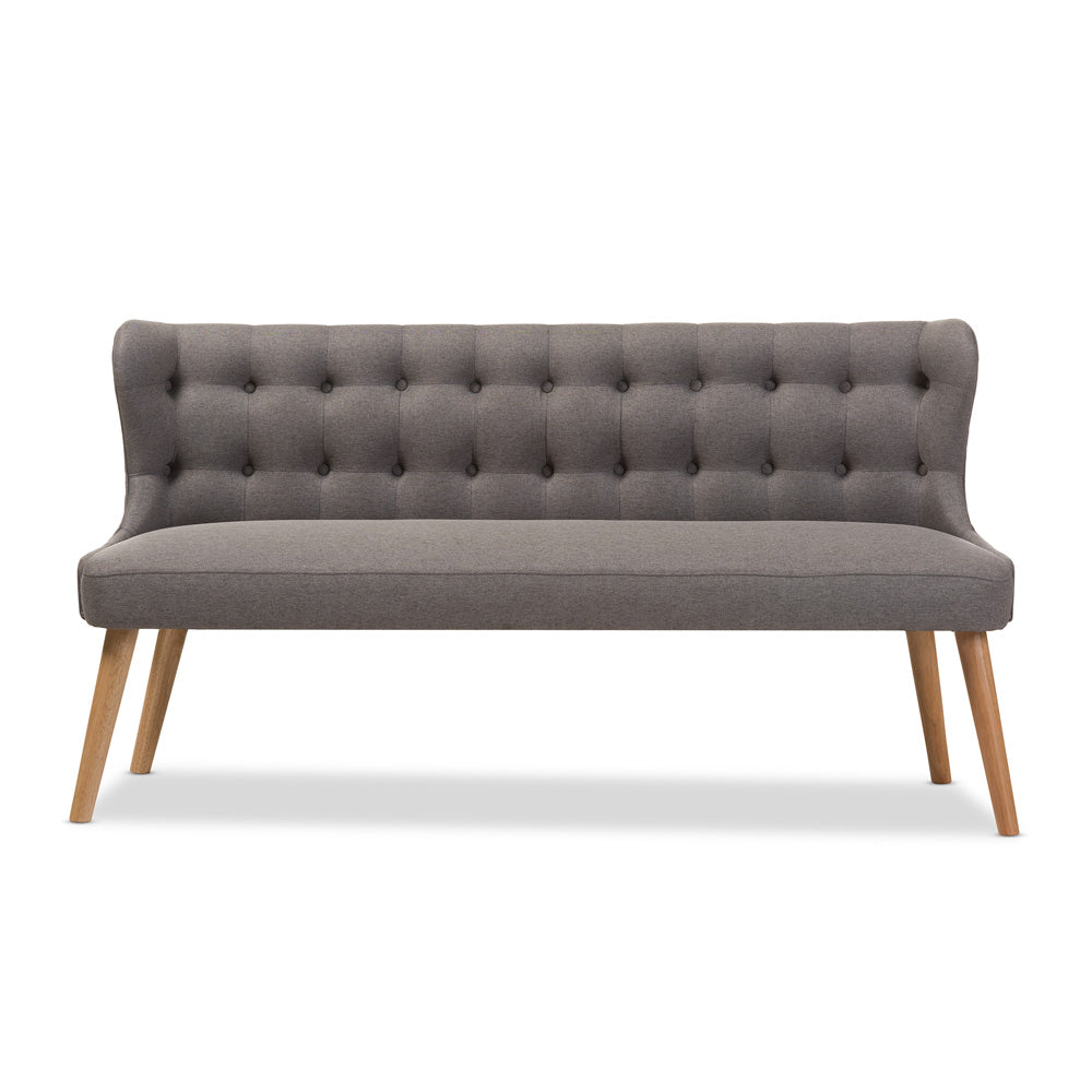 Baxton Studio - Melody Sofa in Grey - BBT8026-SF-Grey-XD45 view 2