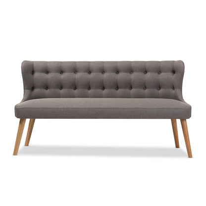 Baxton Studio - Melody Sofa in Grey - BBT8026-SF-Grey-XD45 view 2