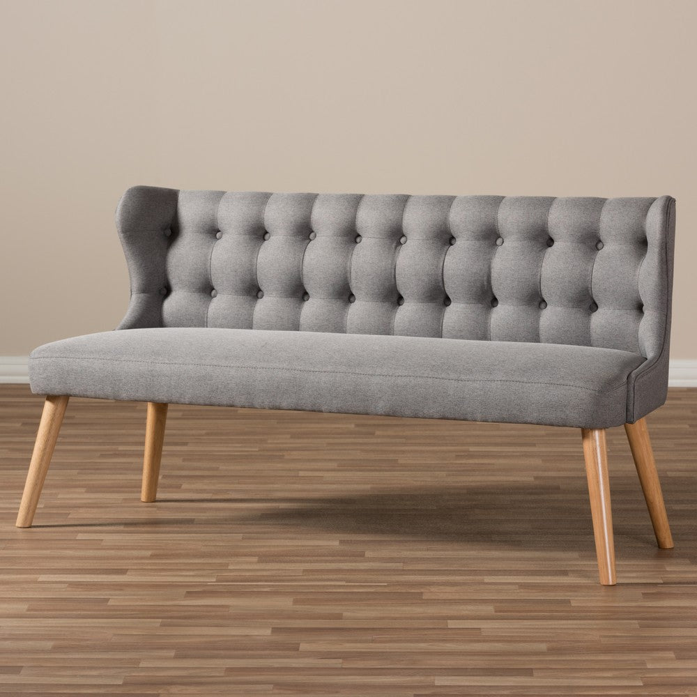 Baxton Studio - Melody Sofa in Grey - BBT8026-SF-Grey-XD45 view 8