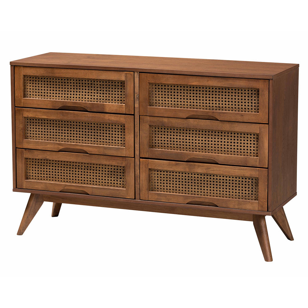 Baxton Studio - Melora Full Bedroom Set in Walnut Brown/Brown - MG0004-Ash Walnut-Full 5PC Bedroom Set view 6