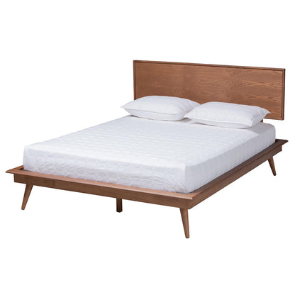 Baxton Studio - Melora King Bedroom Set in Walnut Brown/Brown - MG0004-Ash Walnut-King 5PC Bedroom Set view 3