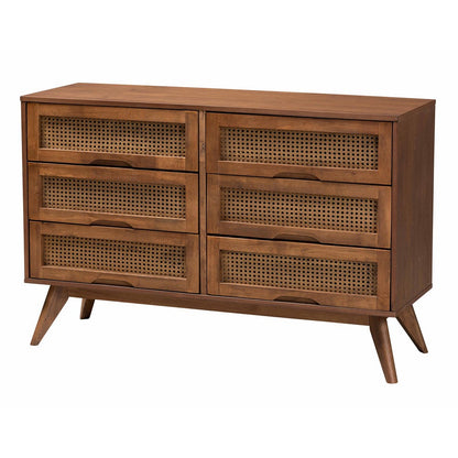 Baxton Studio - Melora Twin Bedroom Set in Walnut Brown/Brown - MG0004-Ash Walnut-Twin 5PC Bedroom Set view 6