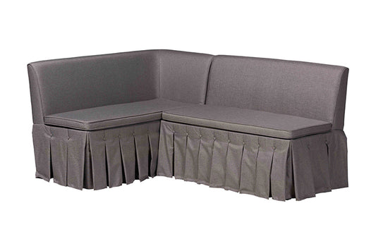 Baxton Studio - Meyer Dining Bench - BBT8116-Grey-XD45-2PC SF Bench view 1