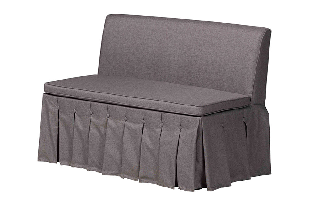 Baxton Studio - Meyer Dining Bench - BBT8116-Grey-XD45-2PC SF Bench view 3