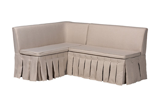Baxton Studio - Meyer Dining Bench - BBT8116-Light Beige-6086-1-2PC SF Bench view 1