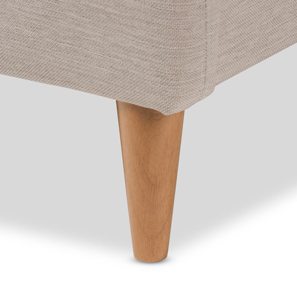 Baxton Studio - Mia Full Size Bed in Light Beige - CF8814-Light Beige-Full view 5