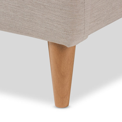 Baxton Studio - Mia Full Size Bed in Light Beige - CF8814-Light Beige-Full view 5