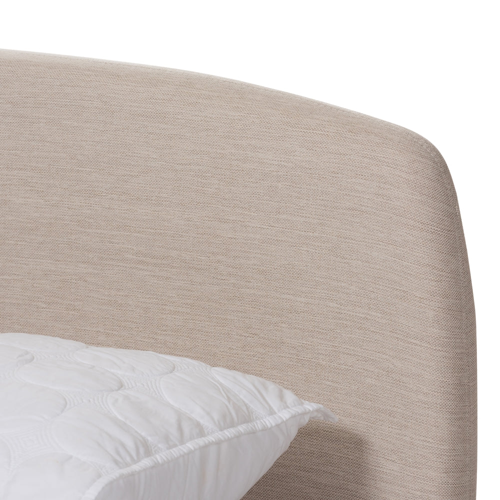Baxton Studio - Mia Queen Size Bed in Light Beige - CF8814-Light Beige-Queen view 4