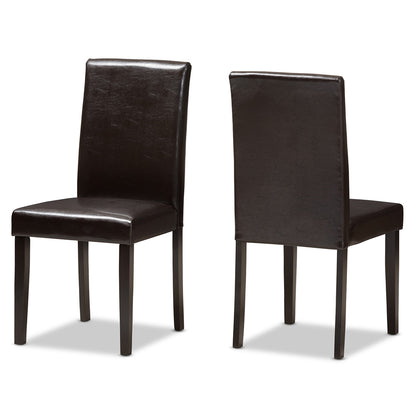 Baxton Studio - Mia Set of 2 Dining Chairs in Dark Brown - RH5992C-Dark Brown-DC view 1