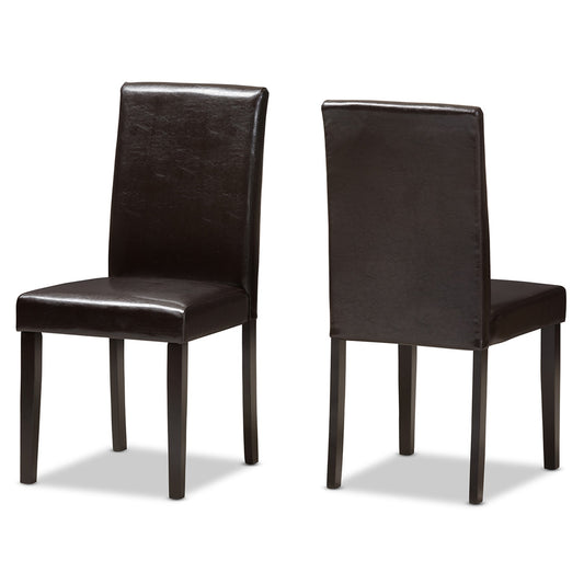 Baxton Studio - Mia Set of 2 Dining Chairs in Dark Brown - RH5992C-Dark Brown-DC view 1