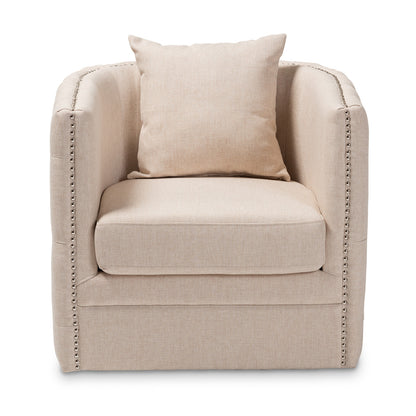 Baxton Studio - Micah Chair in Beige - TSF7718-Beige-CC view 2
