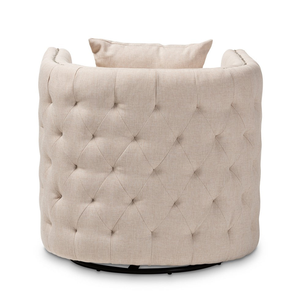 Baxton Studio - Micah Chair in Beige - TSF7718-Beige-CC view 4