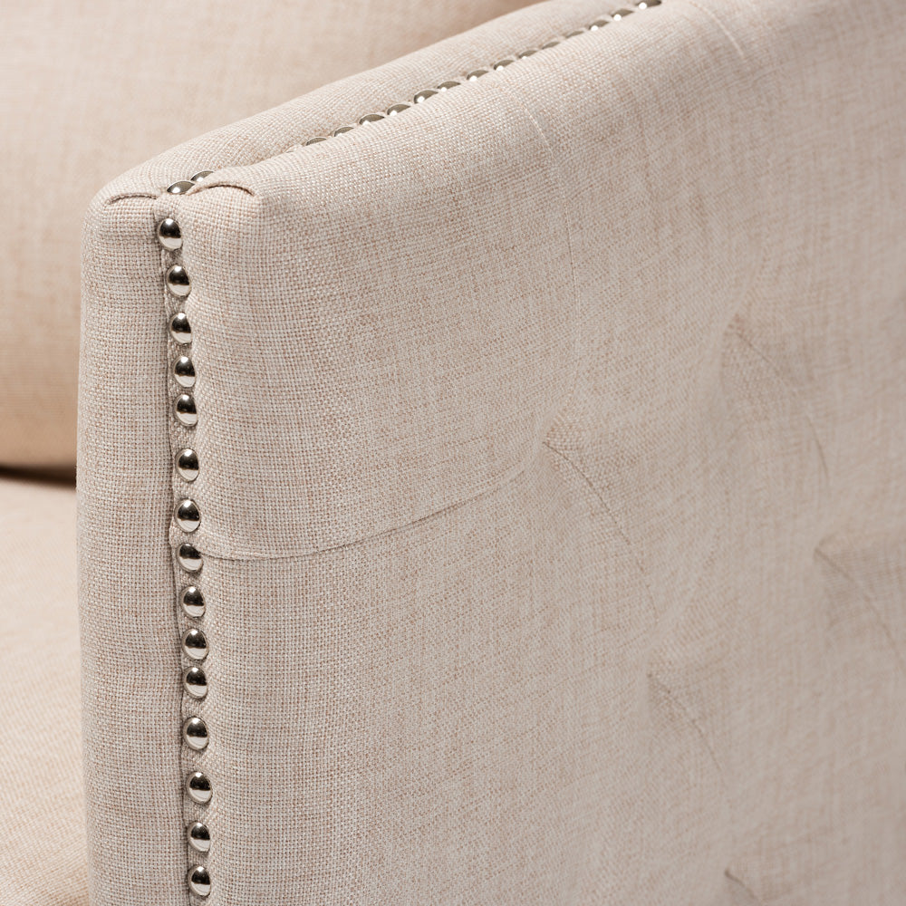 Baxton Studio - Micah Chair in Beige - TSF7718-Beige-CC view 5