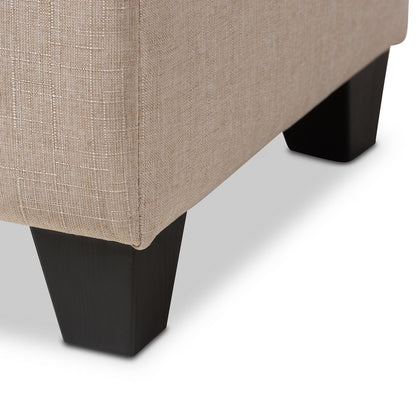 Baxton Studio - Michaela Storage Ottoman in Beige - WS-20091-Beige-OTTO view 7