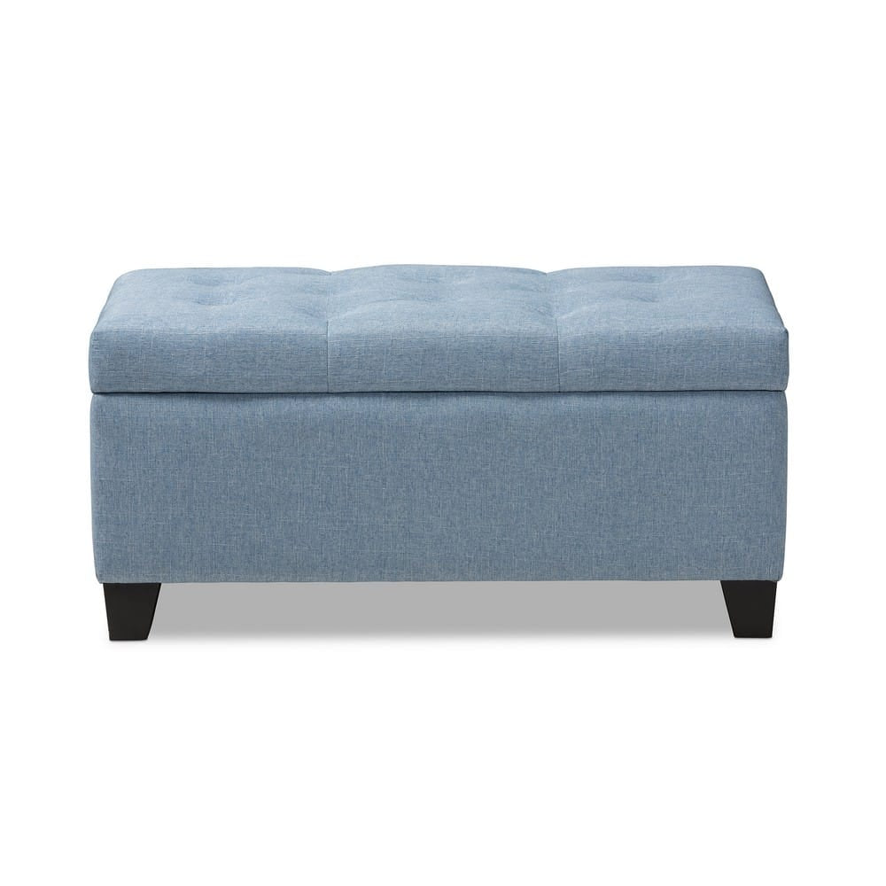 Baxton Studio - Michaela Storage Ottoman in Blue - WS-20091-Light Blue-OTTO view 3