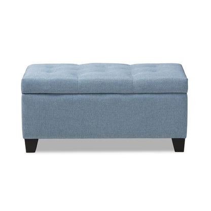 Baxton Studio - Michaela Storage Ottoman in Blue - WS-20091-Light Blue-OTTO view 3