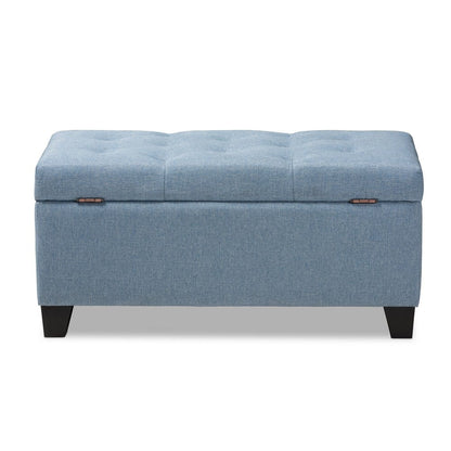 Baxton Studio - Michaela Storage Ottoman in Blue - WS-20091-Light Blue-OTTO view 4