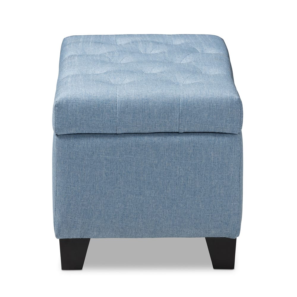 Baxton Studio - Michaela Storage Ottoman in Blue - WS-20091-Light Blue-OTTO view 5