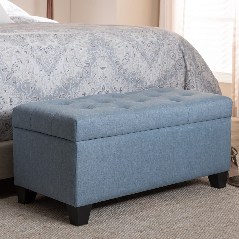 Baxton Studio - Michaela Storage Ottoman in Blue - WS-20091-Light Blue-OTTO view 9
