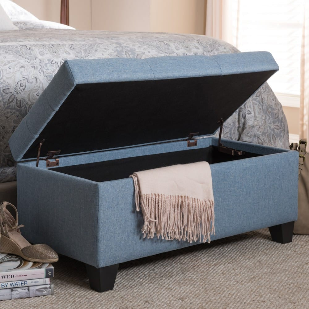 Baxton Studio - Michaela Storage Ottoman in Blue - WS-20091-Light Blue-OTTO view 10