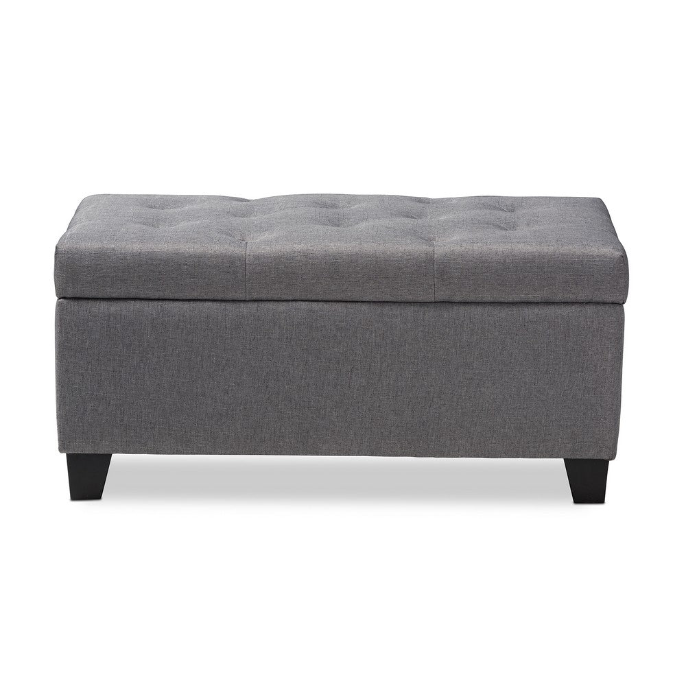 Baxton Studio - Michaela Storage Ottoman in Grey - WS-20091-Grey-OTTO view 3