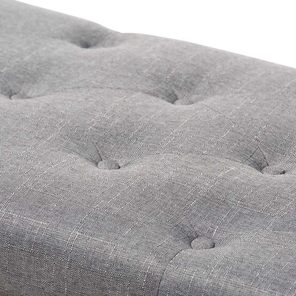 Baxton Studio - Michaela Storage Ottoman in Grey - WS-20091-Grey-OTTO view 6