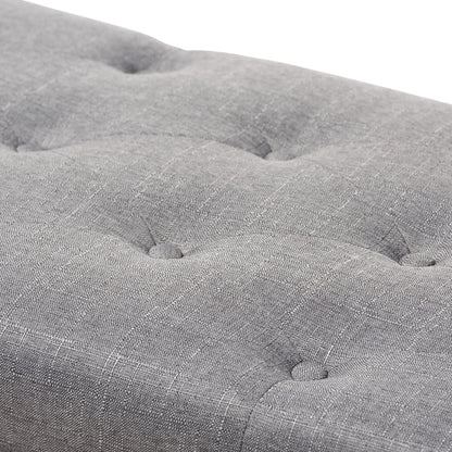Baxton Studio - Michaela Storage Ottoman in Grey - WS-20091-Grey-OTTO view 6