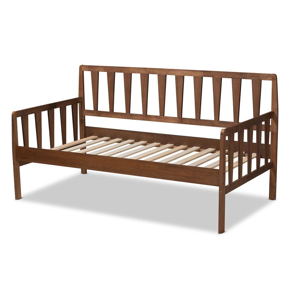 Baxton Studio - Midori Daybed in Walnut - MG0046-1-Walnut-Daybed view 3