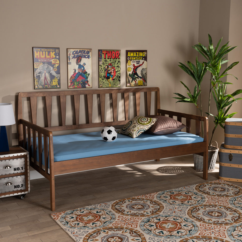 Baxton Studio - Midori Daybed in Walnut - MG0046-1-Walnut-Daybed view 5