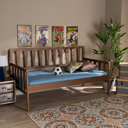 Baxton Studio - Midori Daybed in Walnut - MG0046-1-Walnut-Daybed view 5