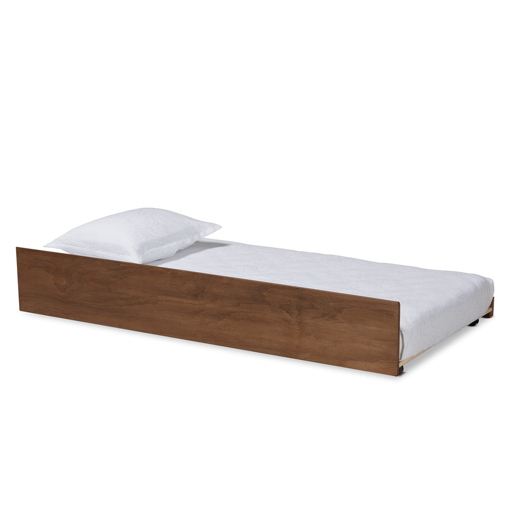Baxton Studio - Midori Trundle in Walnut - MG0046-1-Walnut-Trundle view 1