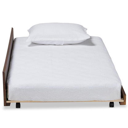 Baxton Studio - Midori Trundle in Walnut - MG0046-1-Walnut-Trundle view 2