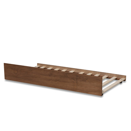 Baxton Studio - Midori Trundle in Walnut - MG0046-1-Walnut-Trundle view 3
