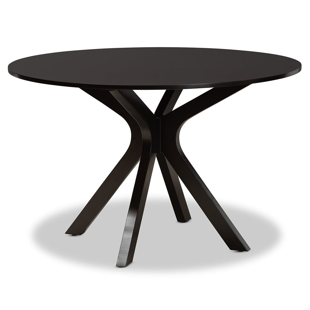 Baxton Studio - Miela Dining Set in Dark Brown - Miela-Dark Brown-7PC Dining Set view 3