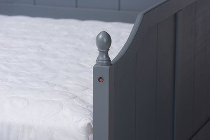 Baxton Studio - Millie Daybed - MG0010-Grey-Daybed-Full view 7