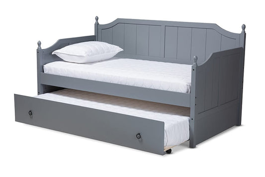 Baxton Studio - Millie Daybed - MG0010-Grey-Daybed view 2