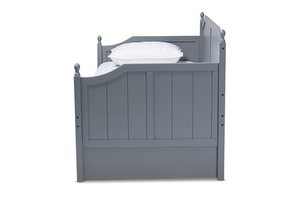 Baxton Studio - Millie Daybed - MG0010-Grey-Daybed view 3