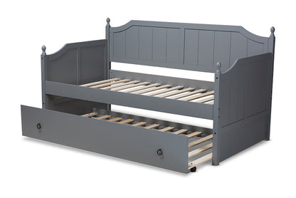 Baxton Studio - Millie Daybed - MG0010-Grey-Daybed view 6