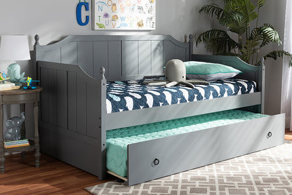 Baxton Studio - Millie Daybed - MG0010-Grey-Daybed view 9