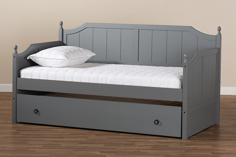 Baxton Studio - Millie Daybed - MG0010-Grey-Daybed view 10