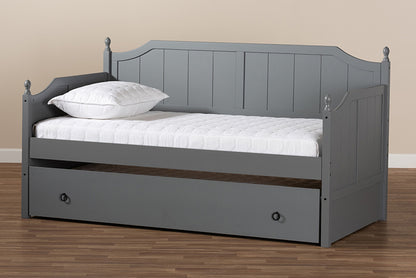 Baxton Studio - Millie Daybed - MG0010-Grey-Daybed view 10