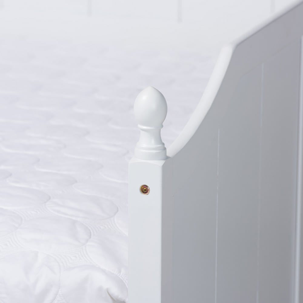 Baxton Studio - Millie Full Size Daybed with Trundle in White - MG0010-White-Daybed-Full view 6