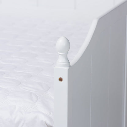Baxton Studio - Millie Full Size Daybed with Trundle in White - MG0010-White-Daybed-Full view 6