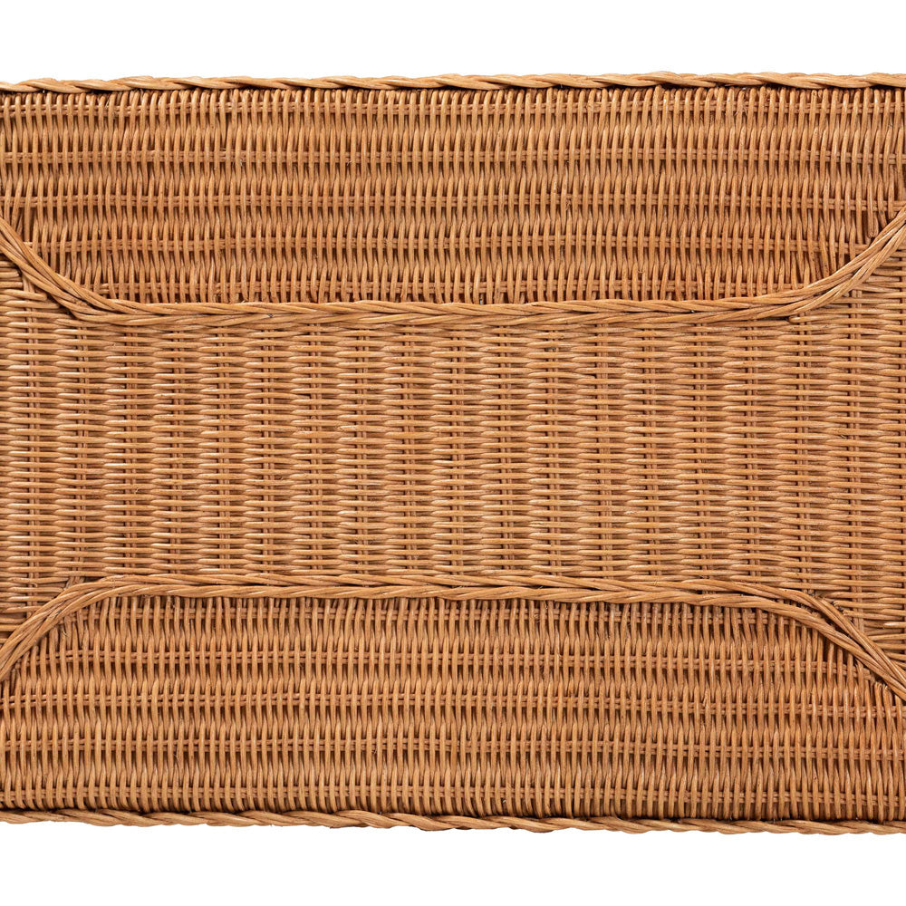Baxton Studio - Minahasa Side Table in Light Honey - MINAHASA-Light Honey Rattan-End Table view 5